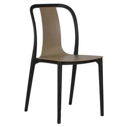 Стул обеденный DOBRIN ADAM (черный/бежевый)_0