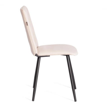 Стул обеденный Asti TREND, флок , бежевый/черный, 7, 47х54х86 см_2