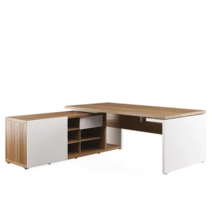 Стол рабочий на опорной креденции левый ZIO28510831 Орех_0