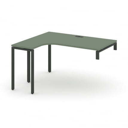 Стол-надставка на опорную тумбу (левый) CONCEPT CN.OSAN-003(L) Кобо Черный_0