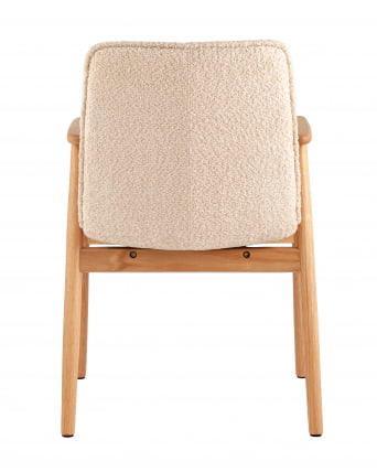 Стул обеденный Philo с деревянными ножками бежевый_3