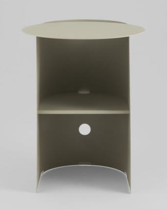 Журнальный столик Floire металл оливковый_7