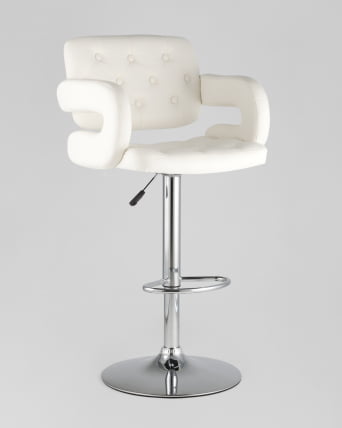 Барный стул Бентли PU-кожа Белый_1