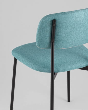 Стул Майло рогожка мятный_5