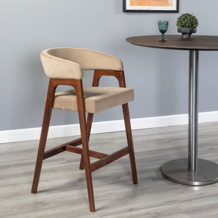 Кресло барное Baxter Б Beige/Темный орех_10