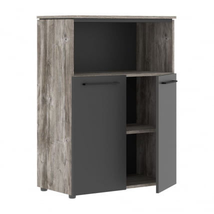 Шкаф с глухими дверьми MORRIS TREND MMC 85.3 Сосна Нордик Антрацит_1