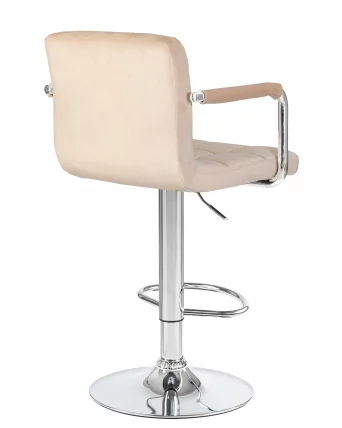 Стул барный DOBRIN KRUGER ARM Бежевый велюр MJ9-10_3