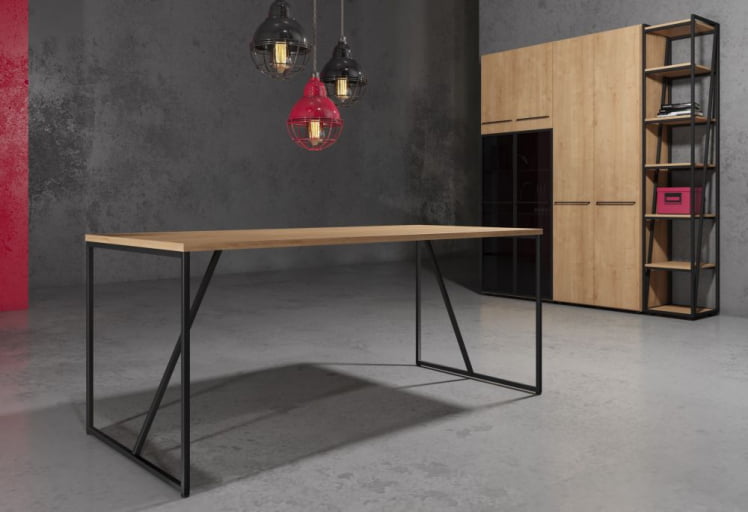 Кабинет руководителя LOFTIS №2 Дуб Бофорд/Черный_0