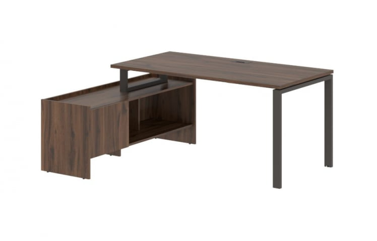 Стол с тумбой EDIS EUCT 17814 Дуб Денвер темный Мокко_0