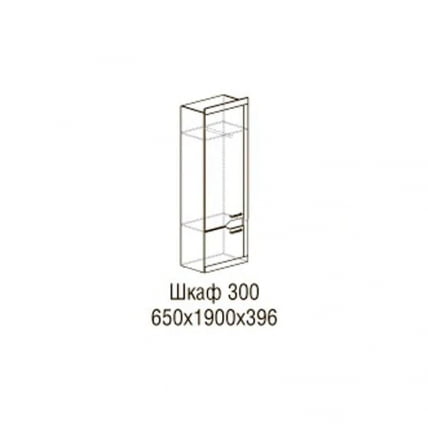 Шкаф для одежды Ронда 300_3