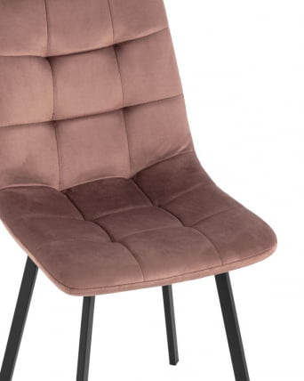 Комплект из двух стульев Chilly велюр пыльно-розовый 2 шт._6
