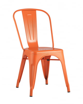 Стул TOLIX с высокой спинкой Оранжевый глянцевый_0