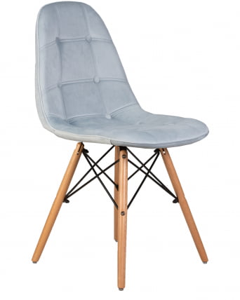 Стул обеденный DOBRIN BENNET Пудрово-голубой велюр HLR-15_1