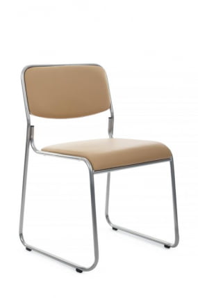 Кресло Nix RCH OMKL-02 Бежевый/Металл окрашенный Хром_0