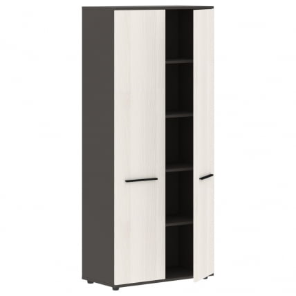 Шкаф с глухими дверьми EDIS EHCS 85.1 Ясень Траун Черный Мокко_1