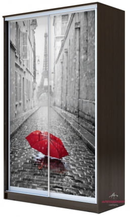 Шкаф-купе Хит-23-12-77 Париж Аруба Венге_0