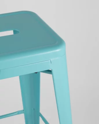 Стул барный Tolix Голубой матовый_5