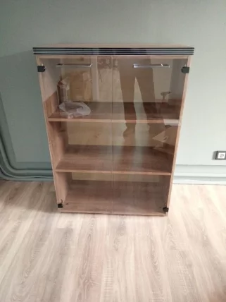 Шкаф со стеклянными дверьми и топом TMC 85.2 (Дуб Каньон)_3