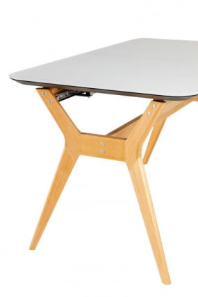 Стол раскладной Нарвик Glass 140-180 Automatic Natur/Light matte glass_6