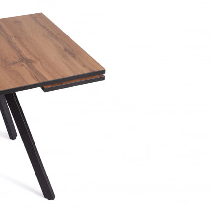 Стол VIGO ЛДСП/HPL/металл, 120 x 80 x 30 х 30 х 75 см, Дуб Вотан/черный_6