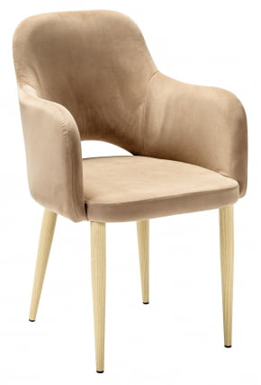 Кресло Ledger К Diag beige/нат.дуб_0