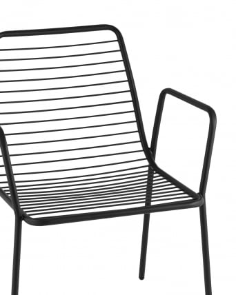 Стул Дели с подлокотниками металл черный_3