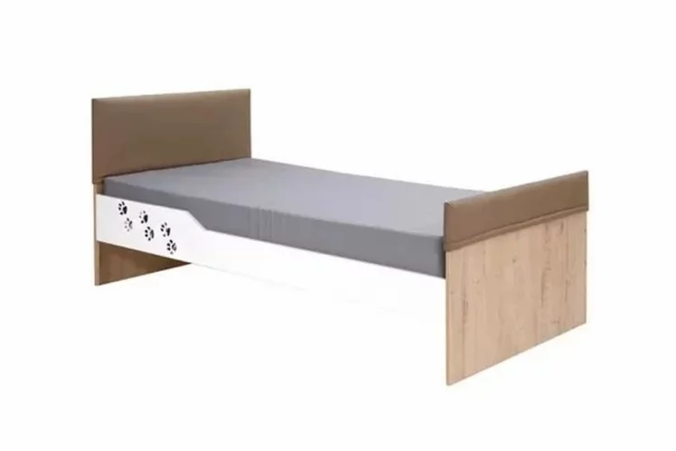 Кровать Хаски 31 Дуб Ирландский Мокко Белый_0