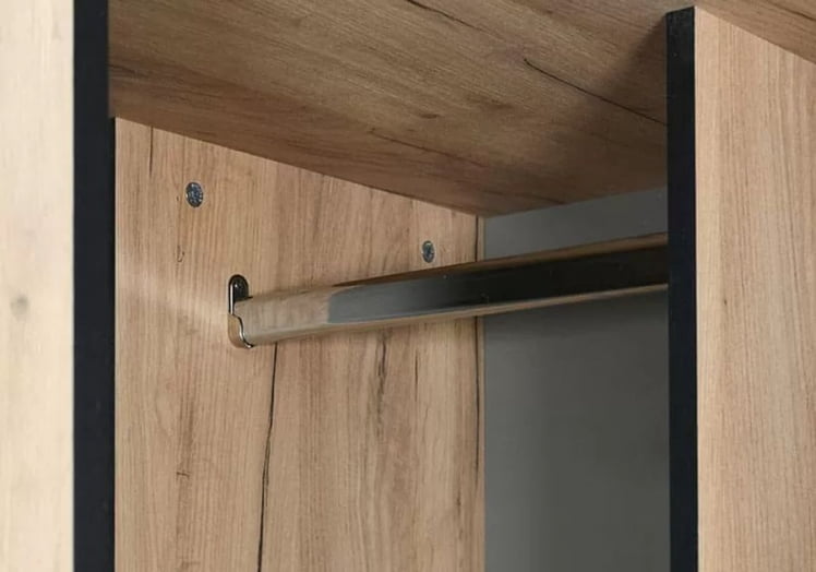 Шкаф угловой Ольга-Лофт 9.1 Дуб Крафт золотой Темно-серый_2