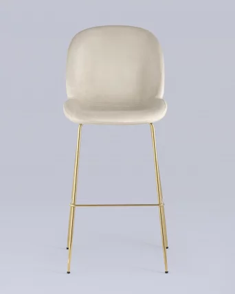 Стул барный Beetle gold Бежевый_3