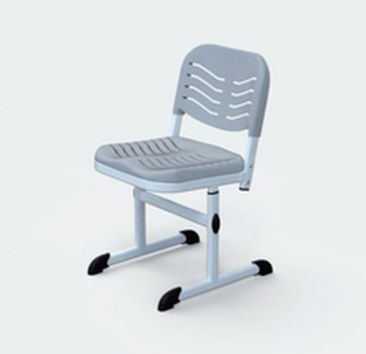 Ученический стул (рост 5-7) пластиковый Салатовый/Каркас серый_0