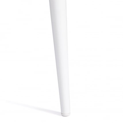 Стол обеденный ALTA (mod. 1183) ЛДСП+меламин/металл, 120+30 х 70 х 75 см, белый мрамор/белый_9