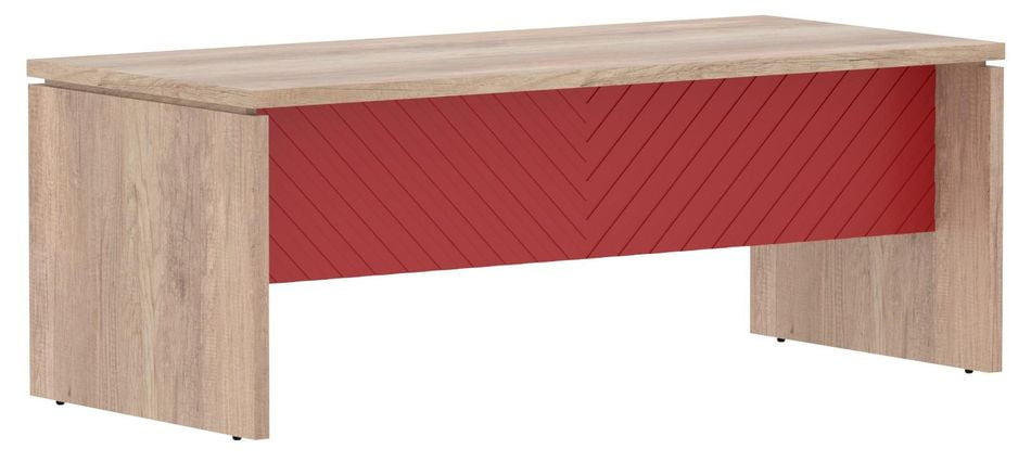 Стол руководителя Torr LUX TLST 209 Дуб Каньон Красный_0