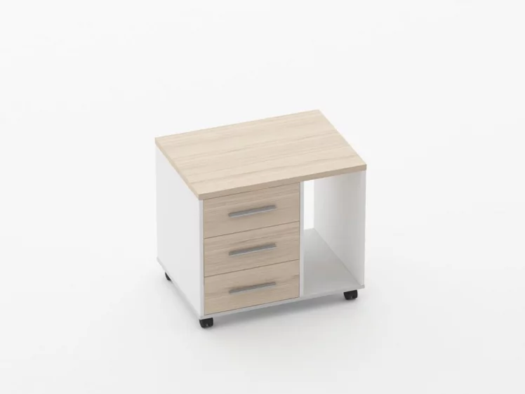 Тумба подкатная с нишей Deka 9.05.02Пр Туя/Белый_0