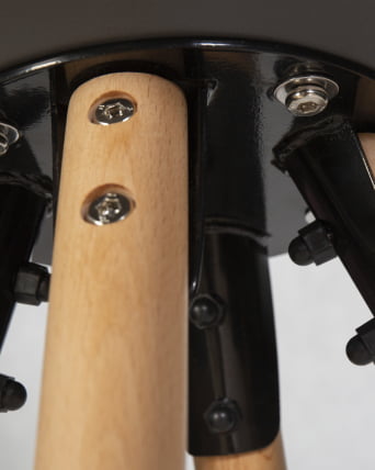 Стул полубарный DOBRIN RONNI Темно-серый GR-04_10