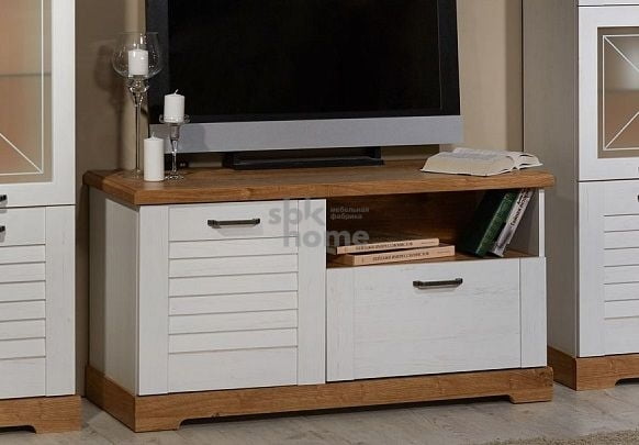 Тумба под ТВ, Кантри (1236*534*634) Сосна Андерсен, Орех Риббек натуральный, 31003 _1