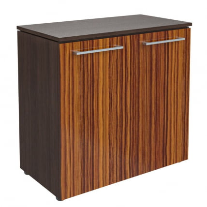 Шкаф с глухими малыми дверьми МЛC 85.1 Макассар/Венге Магия / MLC_0