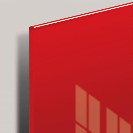 Доска магнитно-маркерная стеклянная BRAUBERG 60х90 см Красная_3