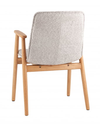 Стул обеденный Philo с деревянными ножками серый_5