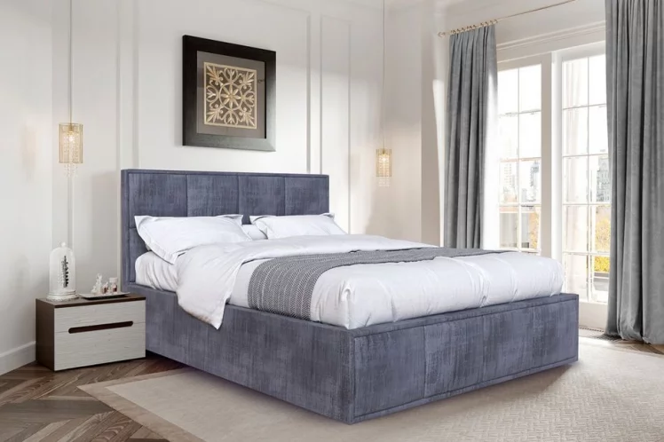 Кровать с подъемным механизмом Октавия 1800 ПМ Джаз серый_1