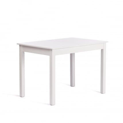 Стол MOSS раздвижной бук, мдф, 110+30 x 68 x 75 см, white (белый)_1