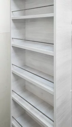 Поворотный шкаф Драйв Шелф (левый) Беленый дуб_4