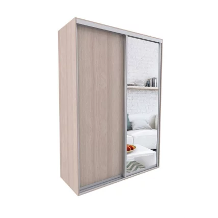 Шкаф-купе 2-х дверный Акцент-Сим ДЗ 1200х600  Ясень шимо светлый_0