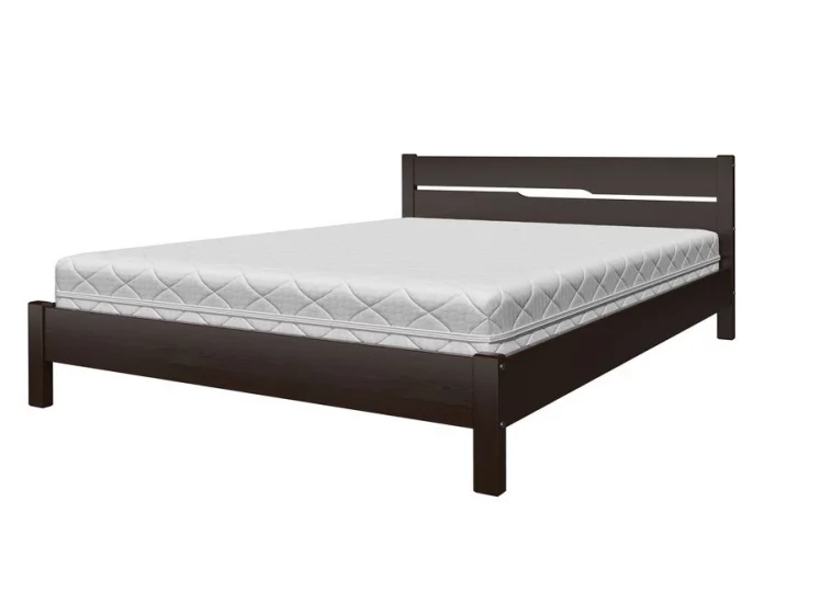 Кровать из массива Вероника 5 200х90 Орех темный_0