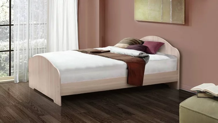 Кровать на уголках №1 1400*1900 Итальянский орех_0