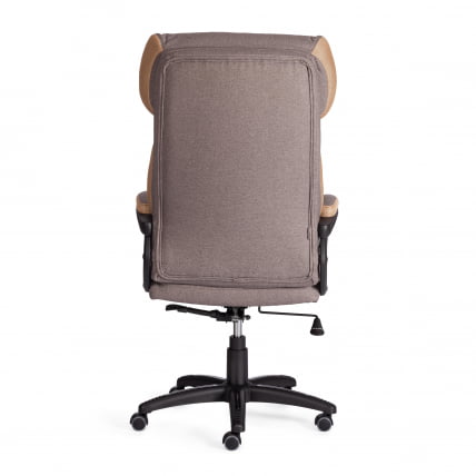 Кресло DUKE ткань рогожка Nice, мокко (серо-бежевая) / сетка бронза, TW-21_4