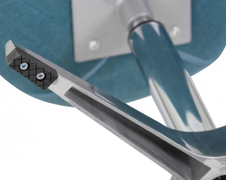 Кресло дизайнерское DOBRIN SWAN (синяя ткань IF6, золотое основание)_7