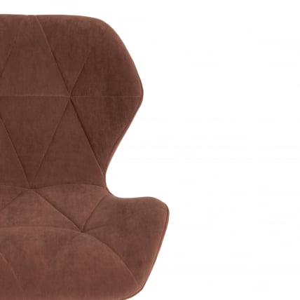 Кресло SELFI флок , коричневый, 6_5