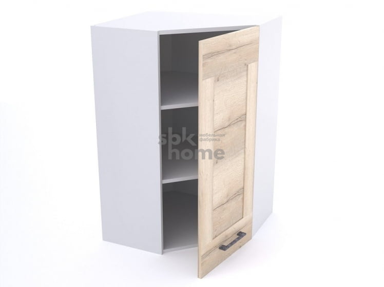 Шкаф угловой ШУ-60, Дублин (600*600*960) Дуб галифакс белый, 21661 _1