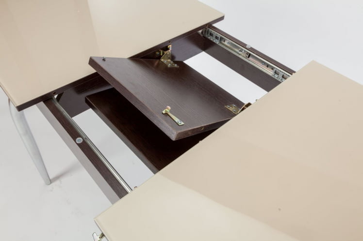 Стол обеденный Чикаго СТ(6191) венге,стекло бежевое_2