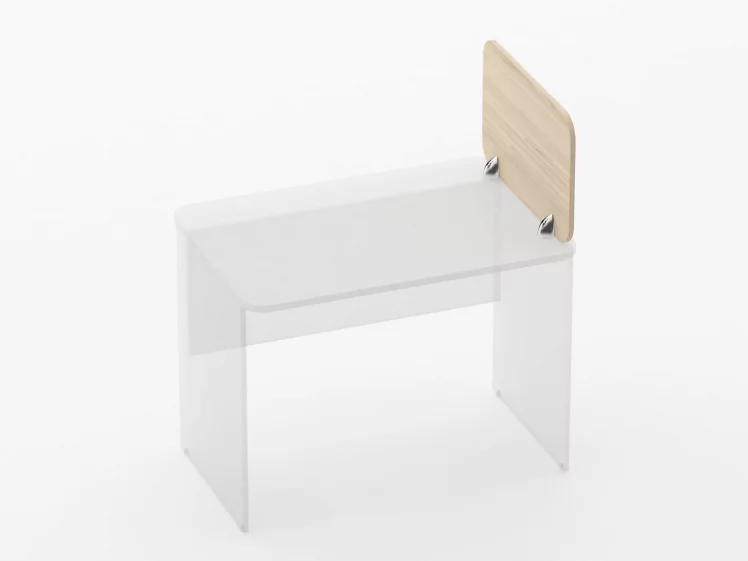 Экран разделительный прямой Glassy 5.14.06 Орех_0